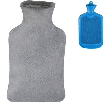 Load image into Gallery viewer, Relaxdays warmwater kruik met hoes blauw grijs 1,5 l | 12 stuks