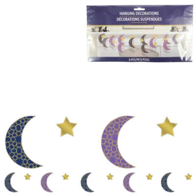 Cargue la imagen en el visor de la galería, Amscan decoratie slinger oosters folie 213 cm | 24 stuks