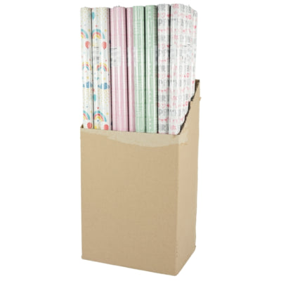 Load image into Gallery viewer, Cadeaupapier happy birthday 200 x 70 cm 4 assorti | 60 stuks