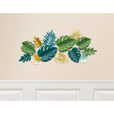 Laden Sie das Bild in Galerie -Viewer, Amscan decoratie 3d palmbladeren 31 cm 13-delig | 12 stuks