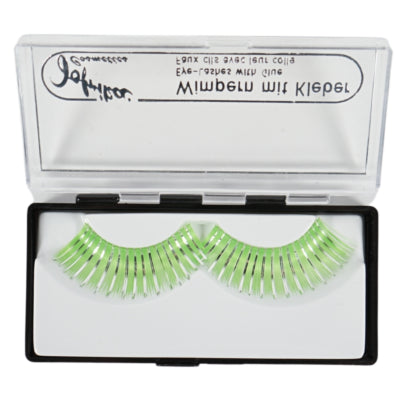 Cargue la imagen en el visor de la galería, Jofrika cosmetics kunstwimpers groen zilver 9,5 cm b-keus | 60 stuks