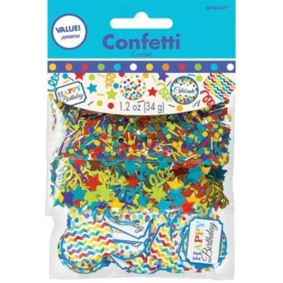 Load image into Gallery viewer, Amscan confetti happy birthday mix 34 gr. | 24 stuks