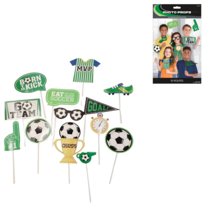 Laden Sie das Bild in Galerie -Viewer, Amscan fotobooth props goal getter set van 13 | 12 stuks