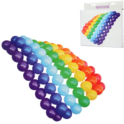 Laden Sie das Bild in Galerie -Viewer, Amscan diy ballonnen regenboog 13 cm 77 stuks | 8 stuks
