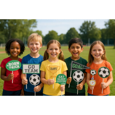 Laden Sie das Bild in Galerie -Viewer, Amscan fotobooth props goal getter set van 13 | 12 stuks