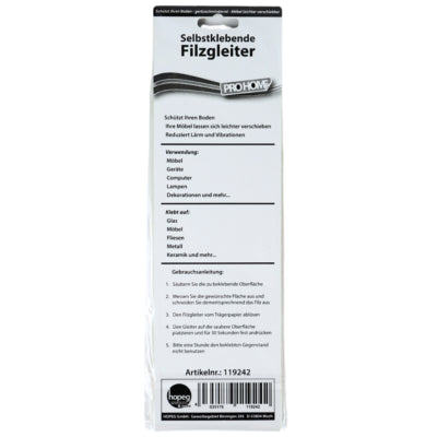 Load image into Gallery viewer, Pro home vilt zelfklevend 9 x 25 cm 4 assorti | 100 stuks