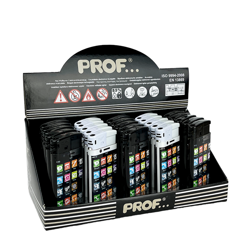 Load image into Gallery viewer, Prof aansteker elektrisch iphone zwart