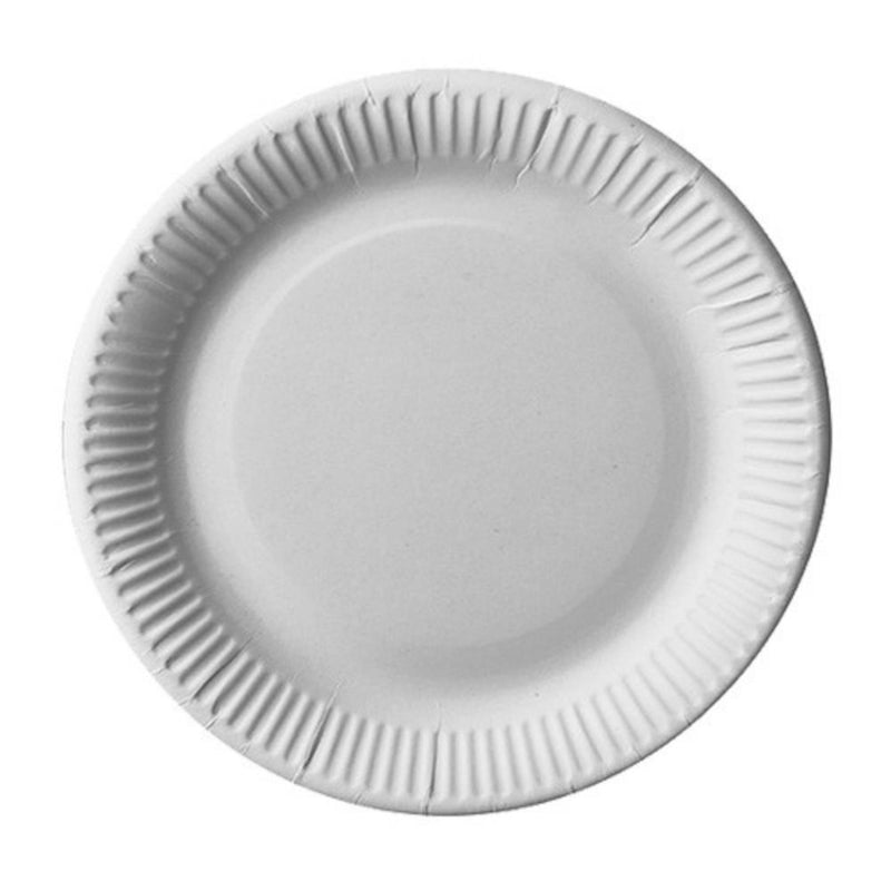 Afbeelding laden in galerijviewer, Papstar 25 wegwerp (disposable) kartonen borden wit 23cm