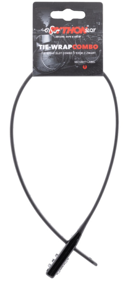 Afbeelding laden in galerijviewer, Python slot tie-wrap slot combo 53cm, zwart