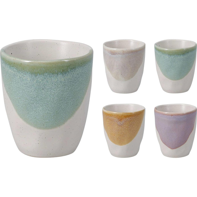 Afbeelding laden in galerijviewer, Excellent houseware beker 150ml aardewerk 4ass doos a 12 stuks