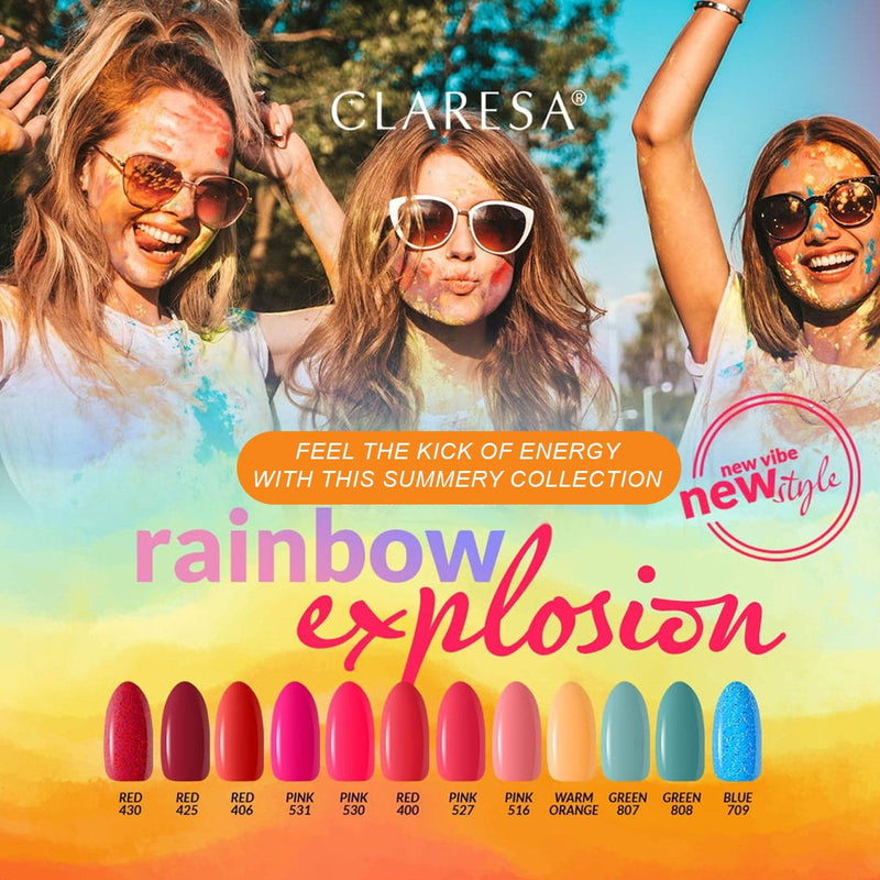 Load image into Gallery viewer, Claresa uv led gellak 5ml green 808 rainbow explosion