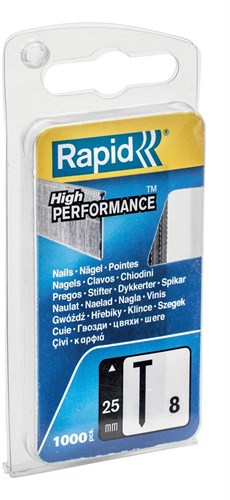 Load image into Gallery viewer, Rapid nr. 8 brads 25 mm, 1.000 stuks - 40109535 - 40109535