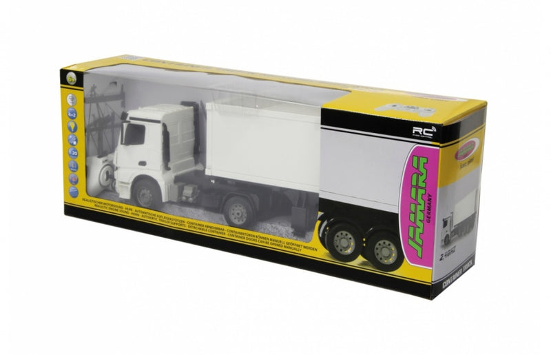 Load image into Gallery viewer, Jamara RC Mercedes-Benz Arocs containertruck 2,4 Ghz wit 1:20