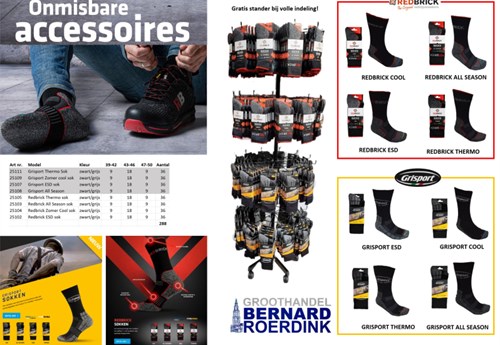 Afbeelding laden in galerijviewer, Redbrick all season sokken 25103 | grijs zwart | maat 42 - 00.083.019.39