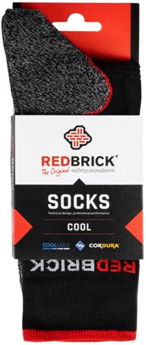 Cargue la imagen en el visor de la galería, Redbrick zomer cool sokken 25104 | grijs zwart | maat 50 - 00.083.022.47