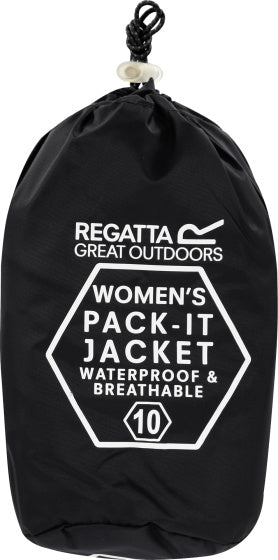 Load image into Gallery viewer, Regatta Pack-It III regenjack dames zwart maat XXL