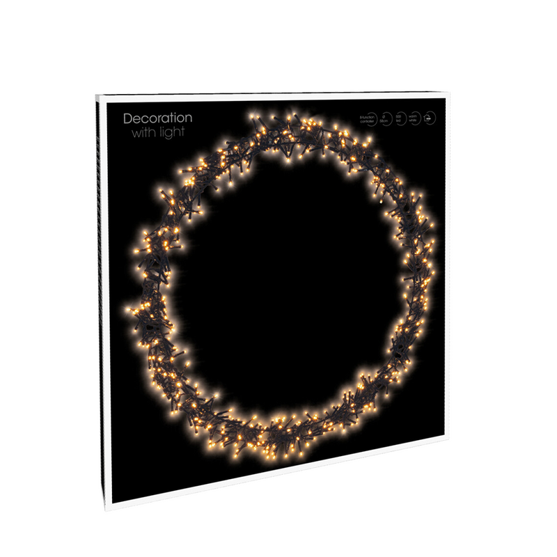 Cargue la imagen en el visor de la galería, Ring led zwart 500 leds ø58cm