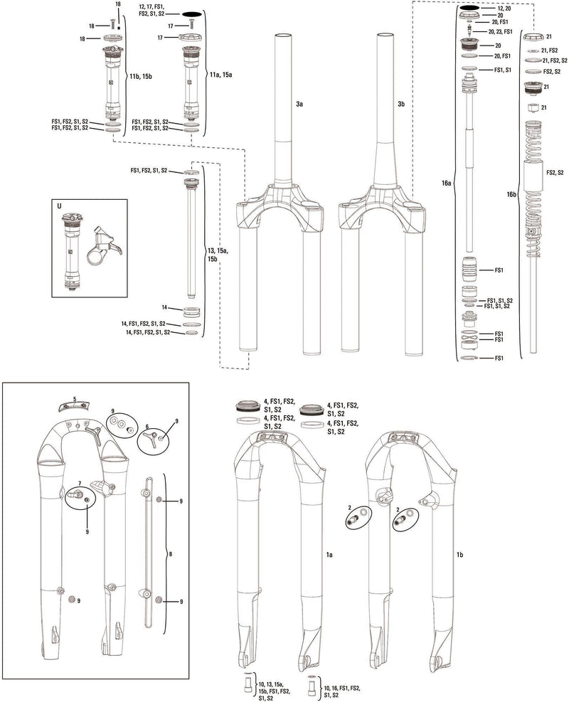 Load image into Gallery viewer, Rockshox federgabel paragon rl solo air suspension fork paragon r so.air 700c disc black