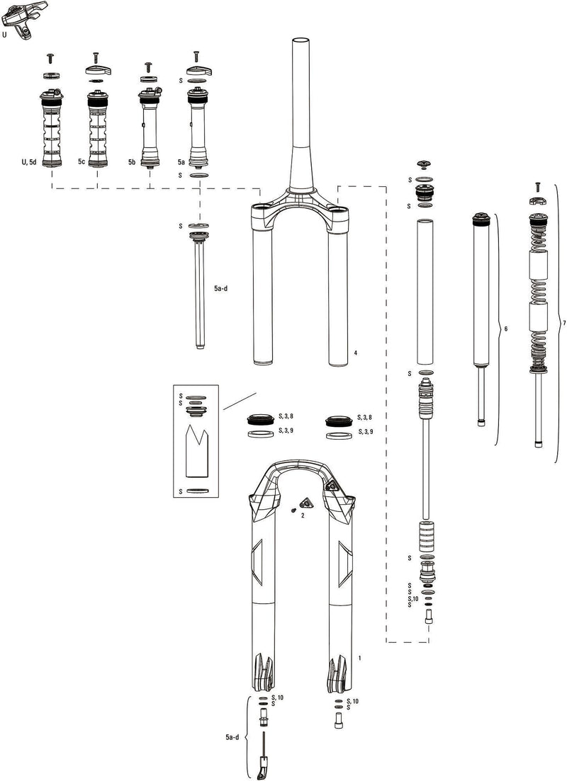 Load image into Gallery viewer, Rockshox federgabel recon silver rl susp.fork rs recon sil.rl 1 1 8 black