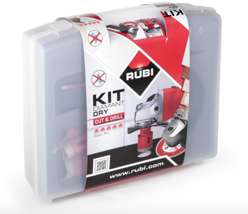 Chargez l'image dans la visionneuse de la galerie, Rubi kit met tcr zaagblad en drygres boren | incl. koffer - 68923