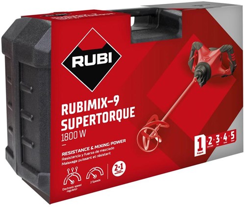 Afbeelding laden in galerijviewer, Rubi mix-9 power max 230v 50 60hz met koffer - 26981