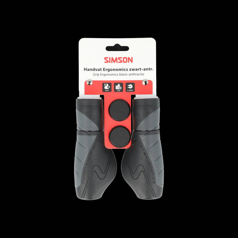 Afbeelding laden in galerijviewer, Simson handvatten ergonomics zwart-antraciet