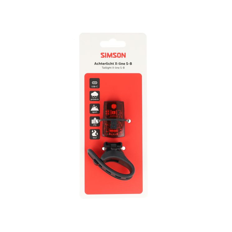 Load image into Gallery viewer, Simson aurora achterlicht x-line s