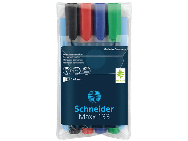 Load image into Gallery viewer, Schneider permanentmarker beitel 4 stuks