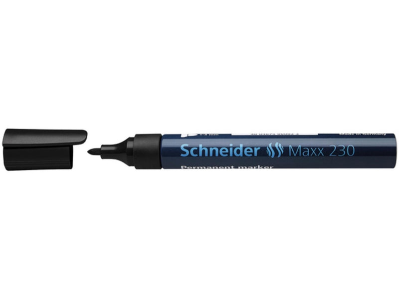 Load image into Gallery viewer, Schneider marker permanent 230 rond zwart 10st
