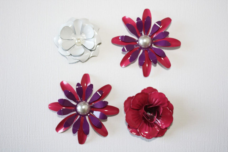 Load image into Gallery viewer, We r makers • crazy for you metal flowers