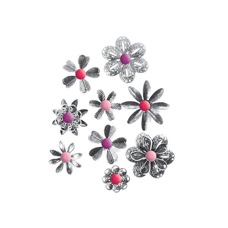 Load image into Gallery viewer, We r makers • crazy for you metal flowers