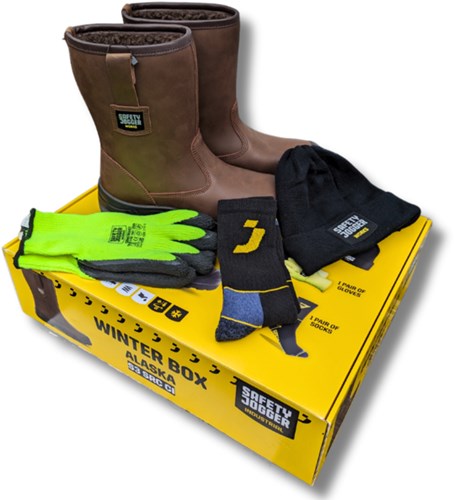 Load image into Gallery viewer, Safety jogger alaska laars s3 winter box | bruin | maat 43 - 00.118.068.43