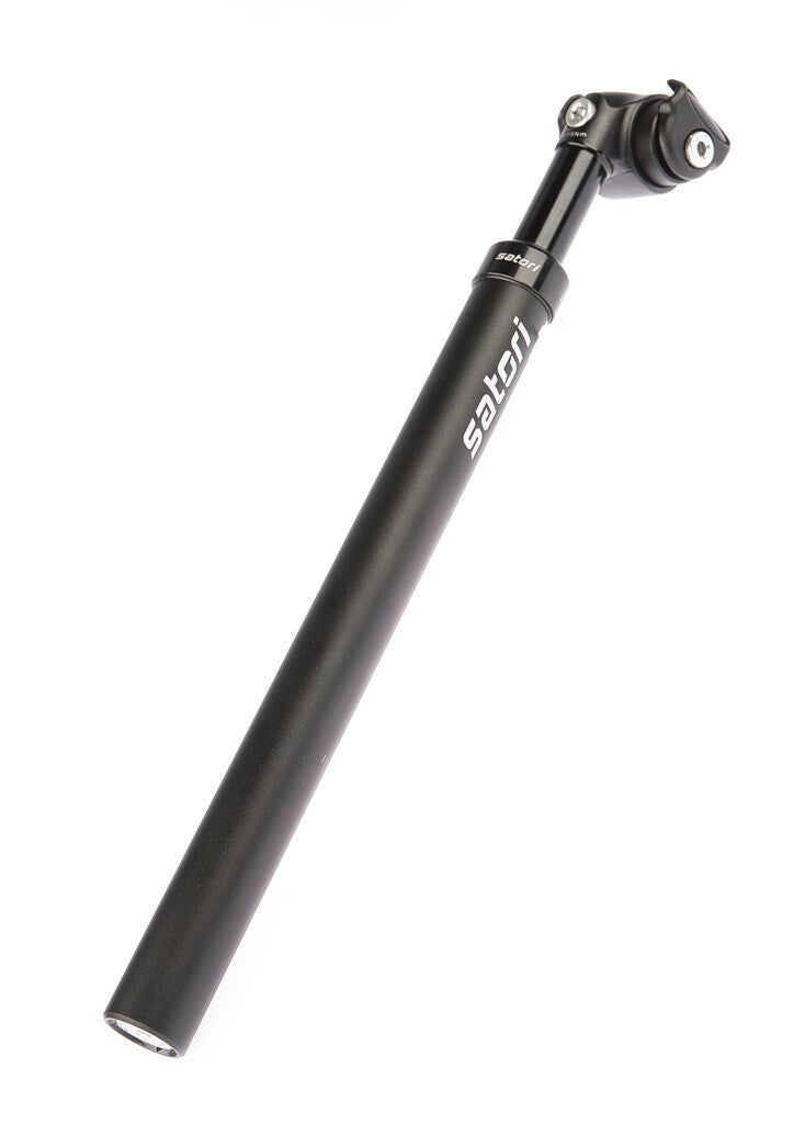 Afbeelding laden in galerijviewer, Zadelpen verend Satori Elegance LT Ø27.2mm 350mm - mat zwart