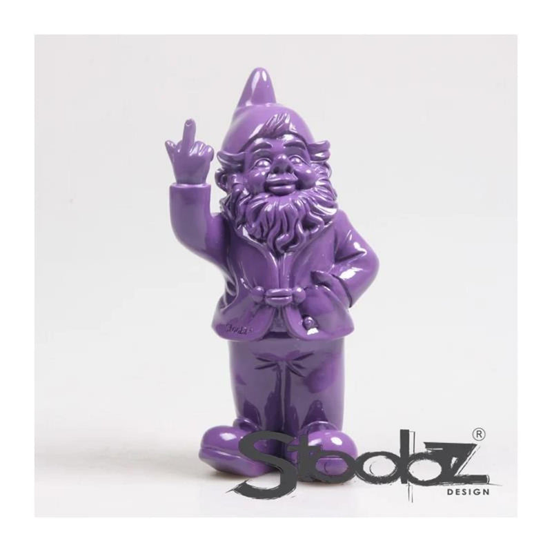 Chargez l'image dans la visionneuse de la galerie, Stoobz design stoobz kabouter f*ck you paars 20cm