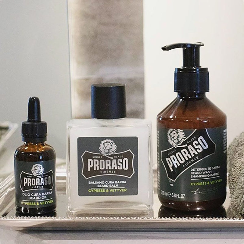 Load image into Gallery viewer, Proraso beard balm cypress vetyver 100ml