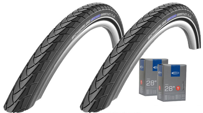Load image into Gallery viewer, Schwalbe marathon plus 37-622 + tube sv17 set