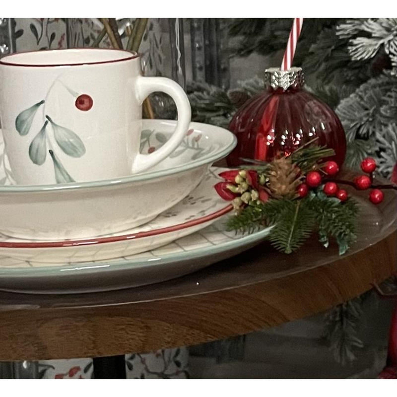 Afbeelding laden in galerijviewer, Svenska living bord 'berry' rood ã˜26,5cm