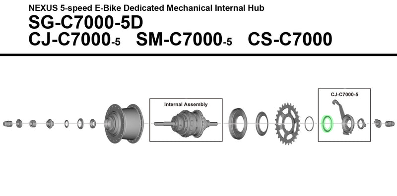 Load image into Gallery viewer, Shimano driver cap for sg-c7000 c7002