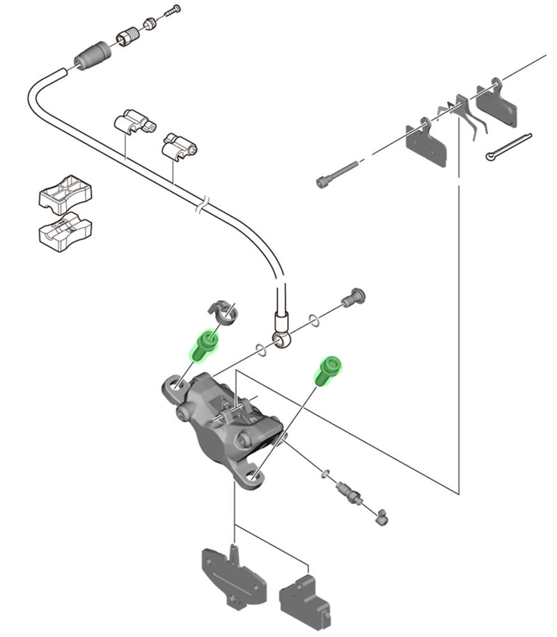 Chargez l'image dans la visionneuse de la galerie, Shimano fixing bolt m6 x 18mm for caliper