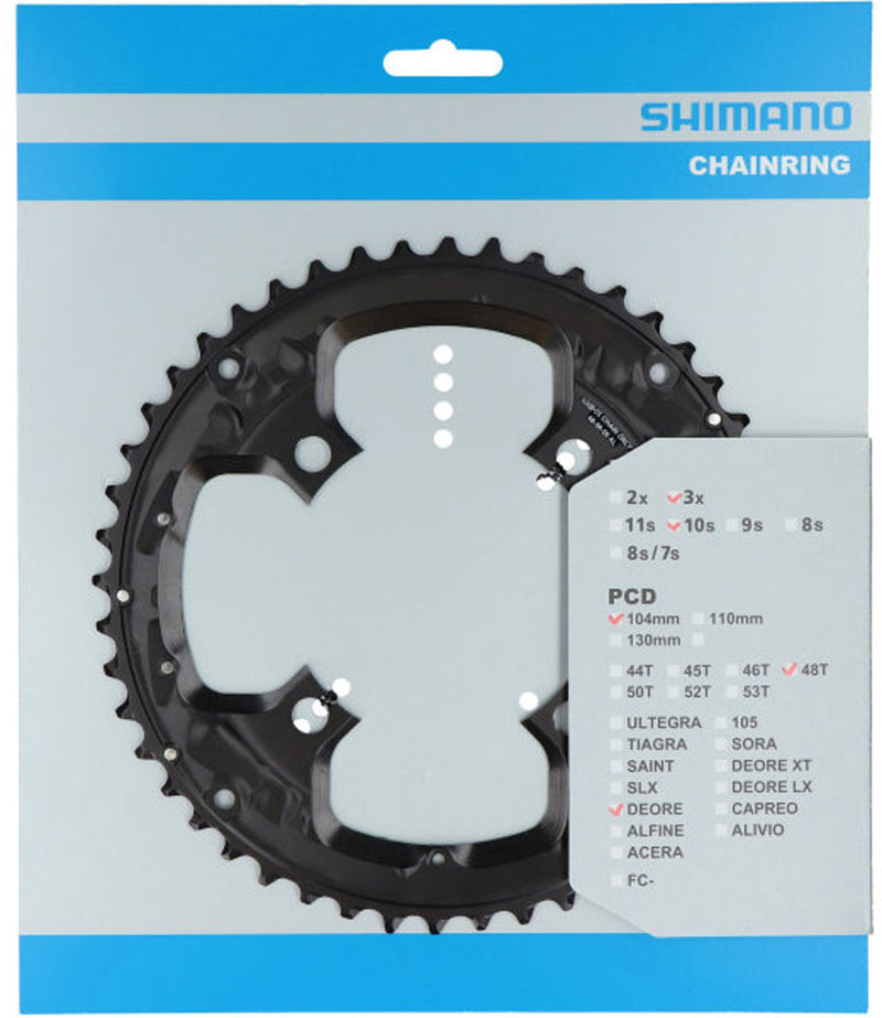 Load image into Gallery viewer, Shimano blad 48t deore 10v 4-arm y1we98010