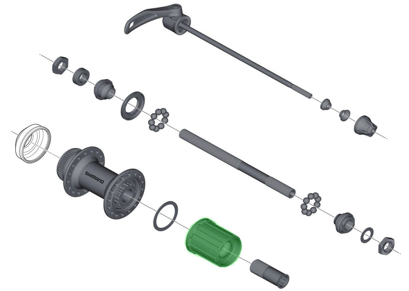 Load image into Gallery viewer, Shimano freehub body for fh-m4050