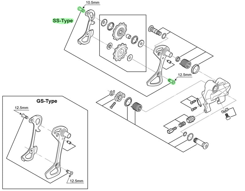 Laden Sie das Bild in Galerie -Viewer, Shimano guide pully bolts for rd-6700-ss