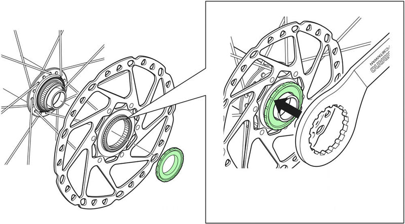 Laden Sie das Bild in Galerie -Viewer, Shimano lock ring for 15 20mm thru axles external