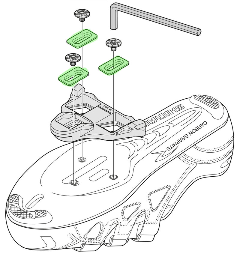 Load image into Gallery viewer, Shimano cleat washer for spd-sl cleat