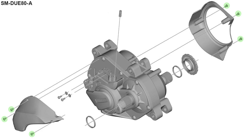 Cargue la imagen en el visor de la galería, Shimano fixing bolts for steps drive unit cover sm-due80