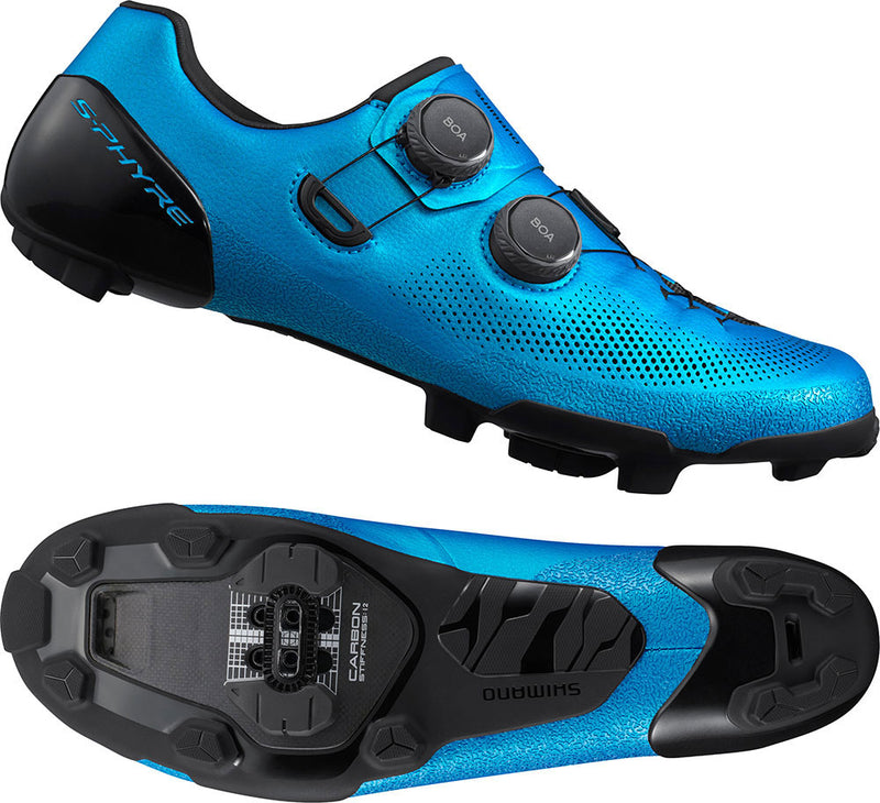 ギャラリービューアに画像をロードする, Shimano sh-rx910 blue - gravel shoes