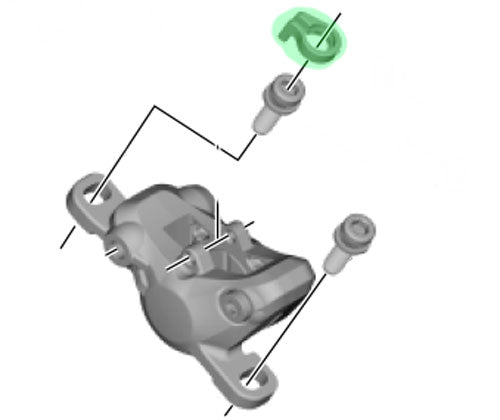 Load image into Gallery viewer, Shimano snap ring for postmount brake caliper bolt