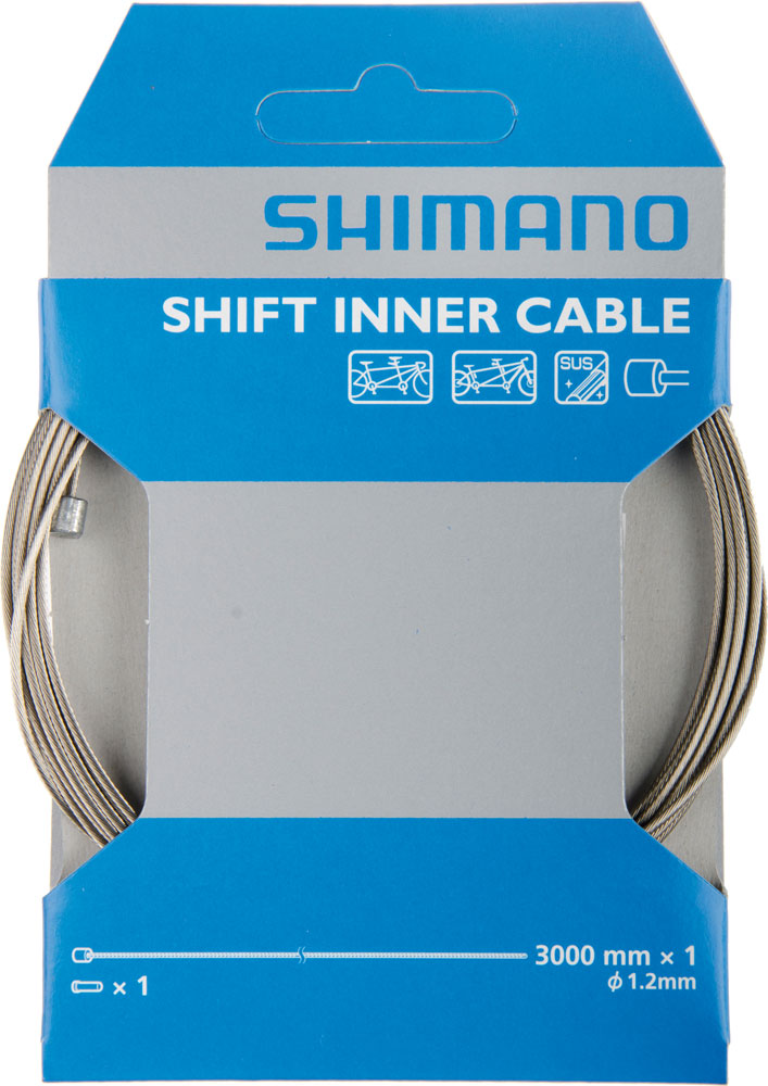 Load image into Gallery viewer, Shimano tandem stainless steel sus shift inner cable 1.2mm x 3000mm