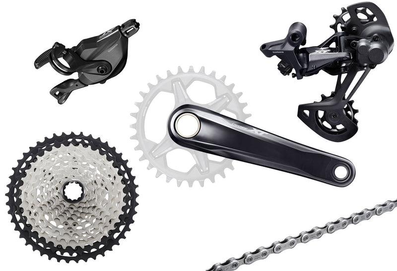 Afbeelding laden in galerijviewer, Shimano xt m8100 1x12-speed group clamp 175mm 10-45