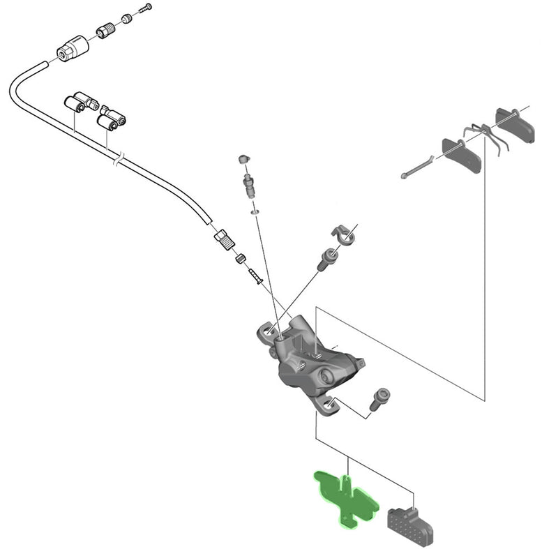 Load image into Gallery viewer, Shimano pad spacer for br-mt520